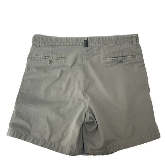 DKNY Gray Chino Shorts Mens Size 38 Flat Front - Picture 2 of 4
